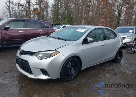 2014 Toyota Corolla Le z USA, uszkodzony, nr VIN 2T1BURHE3EC092302